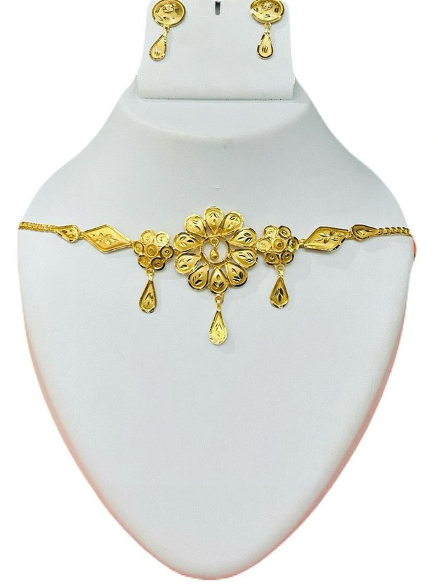 Soumi Soumi store Alloy Gold-plated Gold Jewellery Set(Pack of 1) - Flipkart Deal