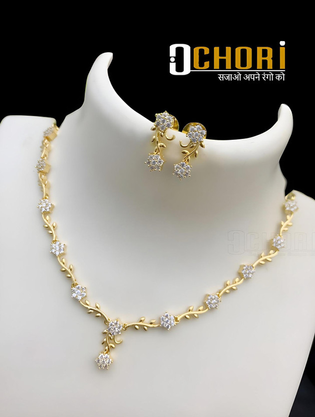 OChori Brass, Alloy Gold-plated, Brass Gold Jewellery Set(Pack of 5)