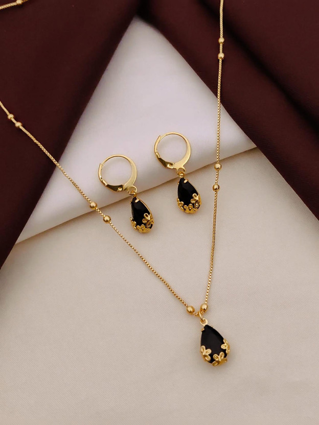 BRILLIANT BRILLIANT BEADS JEWELS Alloy Black Jewellery Set(Pack of 3) - Flipkart Deal