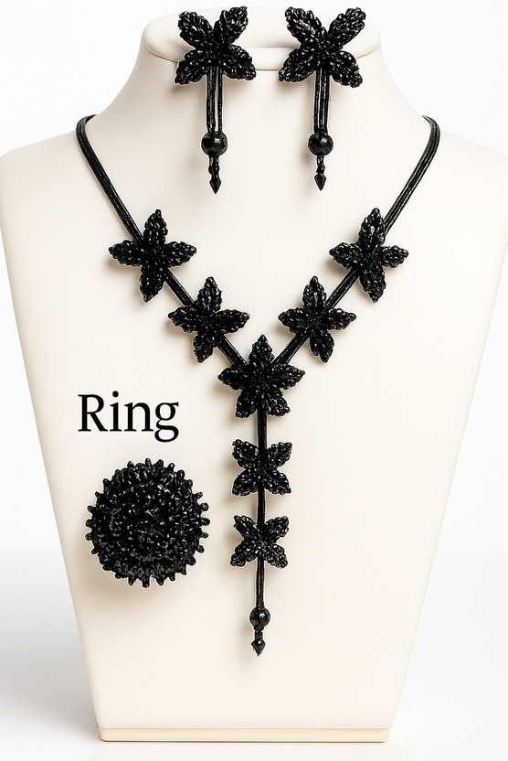 Ezee SHOPPY Alloy Black Jewellery Set(Pack of 1)