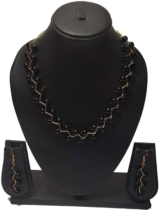 UTTARAI Alloy Black Jewellery Set(Pack of 1)