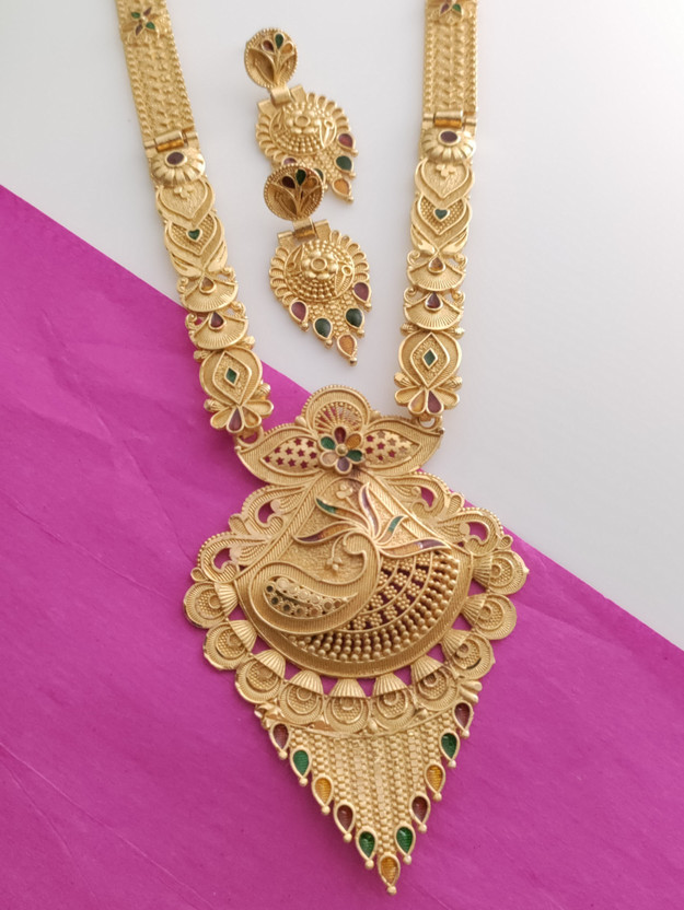 parient. parient. Brass Gold-plated Gold Jewellery Set(Pack of 1) - Flipkart Deal