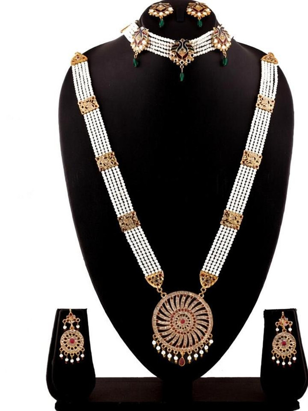 Better Buy Brass Gold-plated Multicolor Jewellery Set(Pack of 2)
