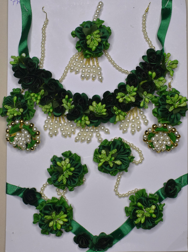 ALL DAY 365 Fabric Green Jewellery Set(Pack of 1)
