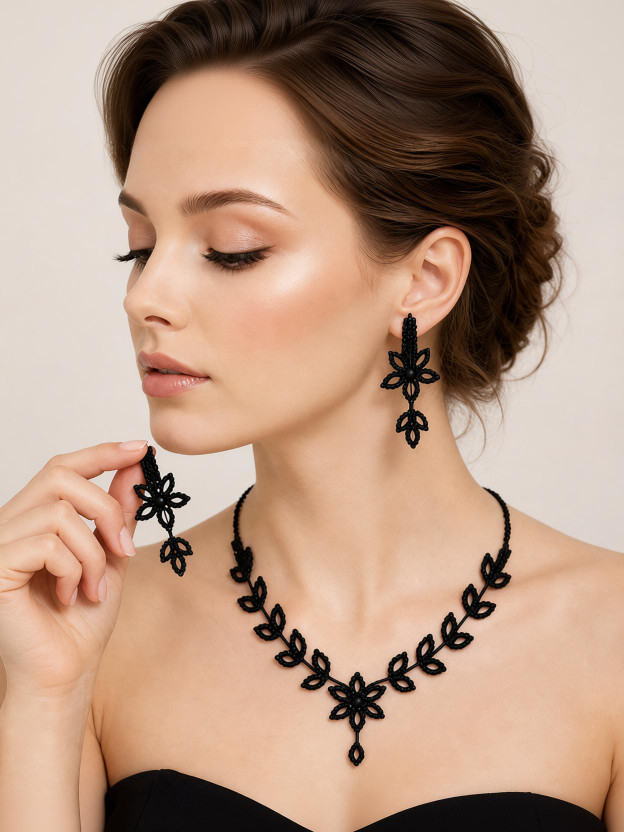 KilnKraft KilnKraft Alloy Black Jewellery Set(Pack of 3) - Flipkart Deal