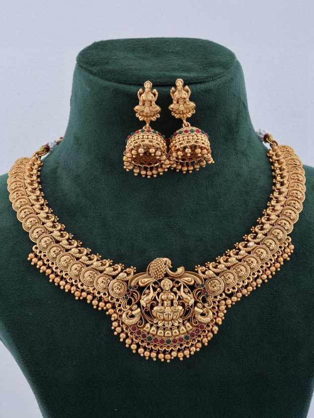 Influtive Brass, Copper Gold-plated Gold Jewellery Set(Pack of 1)