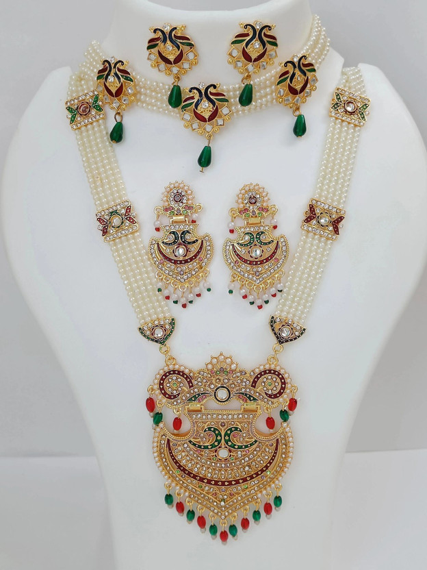 J B JEWELLS Alloy Multicolor Jewellery Set(Pack of 2)