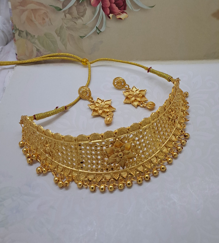 DPMARKETING Alloy Gold-plated Multicolor Jewellery Set(Pack of 2)