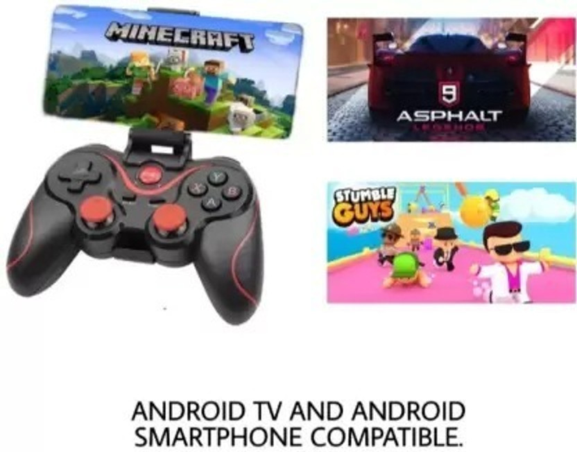 PICSTAR x3 wireless controller compatible with Android,PC,Mobile, Motion Controller  Joystick(Black, For PC)