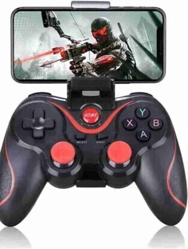 Decasa Wireless Mobile & PC X3 Gamepad- Bluetooth -joystick| Controller__FNS02  Joystick(Black, For PC)