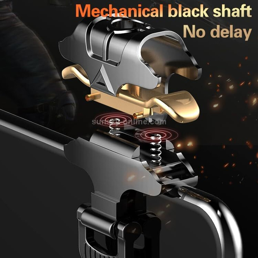 SAVI (Pack of 2) Taurus MK1 Aluminum Snap-type Four-finger Mechanical Pubg Trigger  Joystick(Black, For Mac OS, PC)