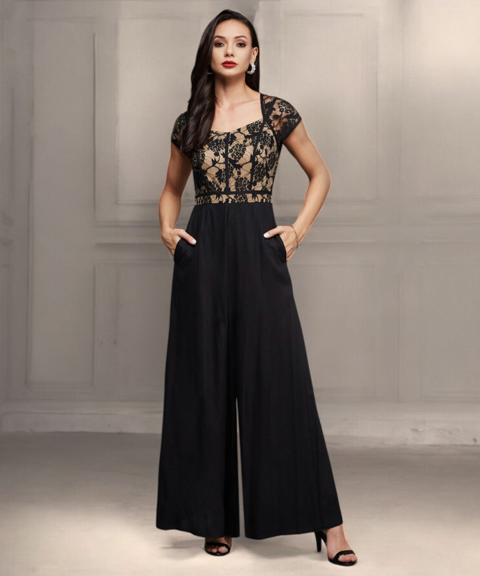 Miss Chase Self Design Women Jumpsuit