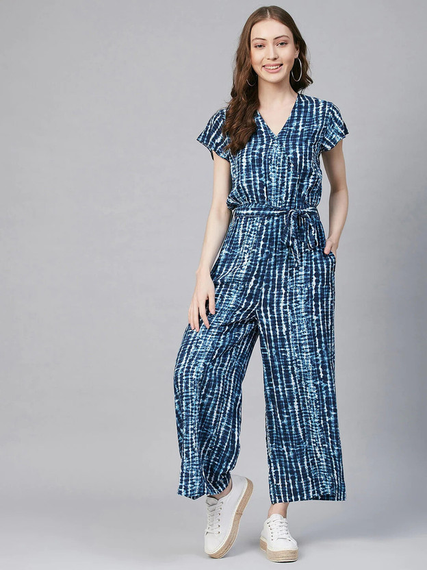 Glimmr Glimmr Fab Printed Women Jumpsuit - Flipkart Deal