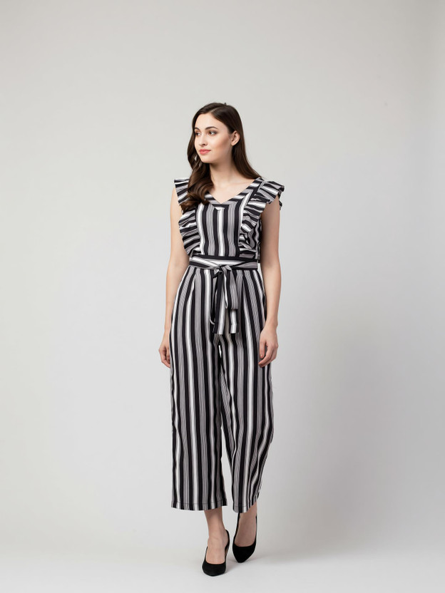 SLENOR Striped Women Jumpsuit