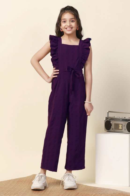 Fashion Dream Solid Girls Jumpsuit