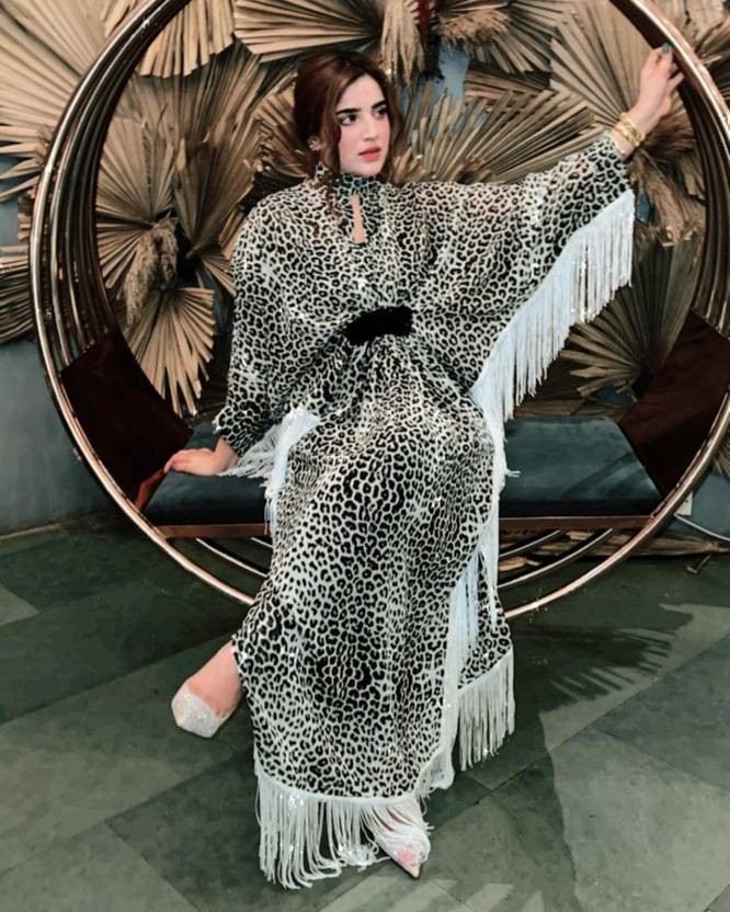 westar Animal Print Art Silk Women Kaftan - Buy westar Animal Print Art  Silk Women Kaftan Online at Best Prices in India 