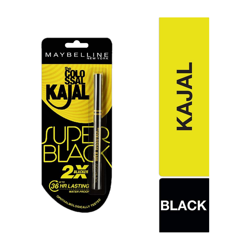 MAYBELLINE NEW YORK Colossal Kajal(Super Black, 0.35 g)