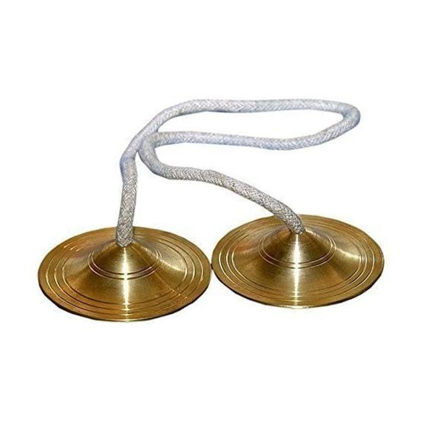 RC Supplier Manjeera Traditional Instrument Indian Music : 3 Inches Kartal Instrument