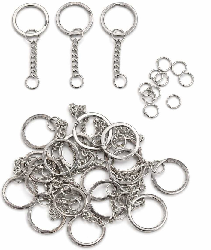 HR HR ENTERPRISES Metal Loops Rings Keyring 10 pcs Key Chain - Flipkart Deal