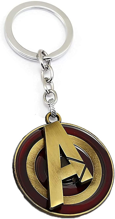 Rozti Avengers A-Logo Multicolor Metallic Keyring Key Chain Key Chain