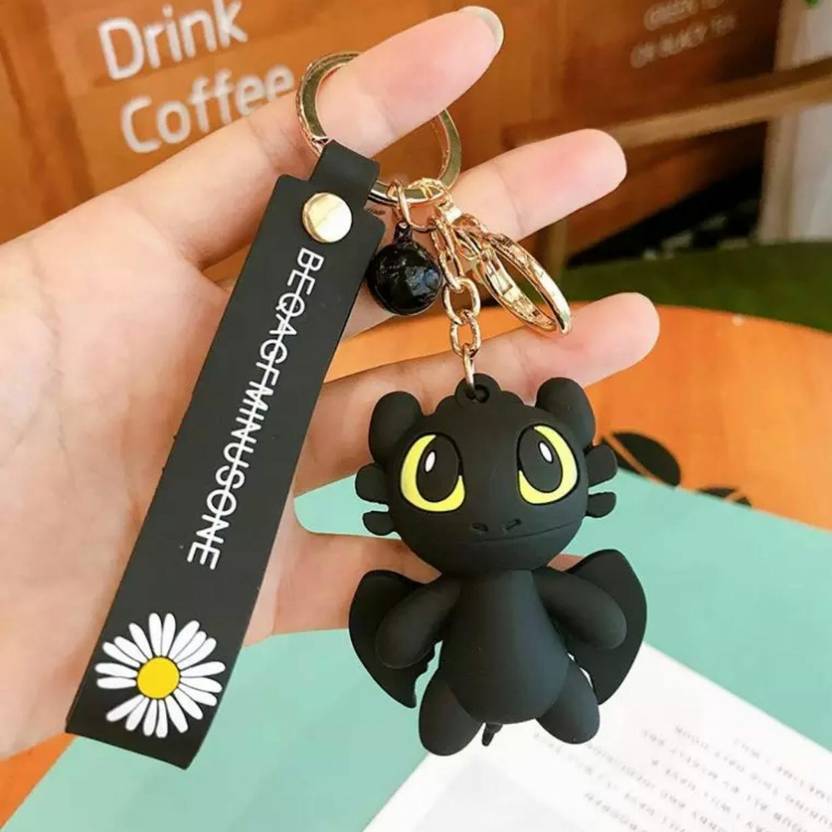 Mubco How to Train Your Dragon Toothless 3D Keychain Strap Charm & Hook Cartoon Model Key Chain