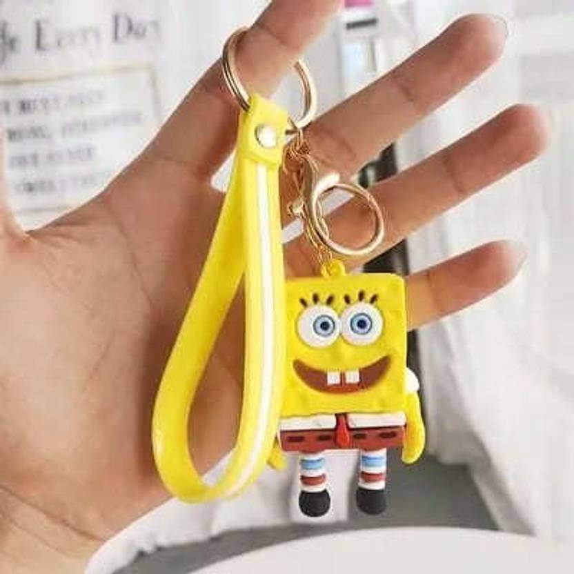 kawaii kart Premium 3D Rubber Figure Keyrings SpongeBob SquarePants