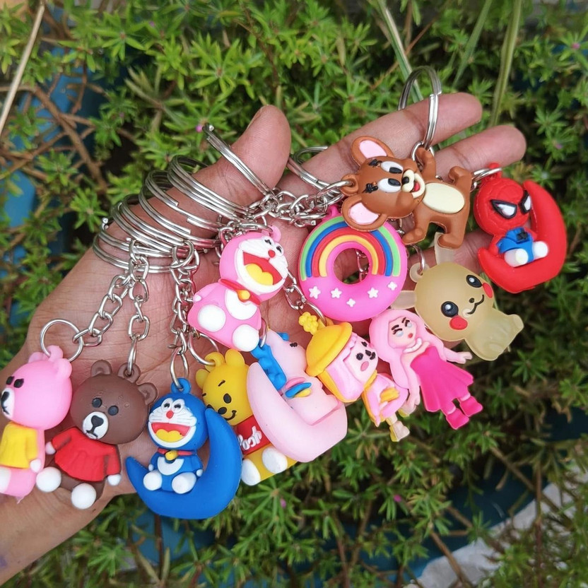 DIV Pack 12 key Chain cartoon Key Chain
