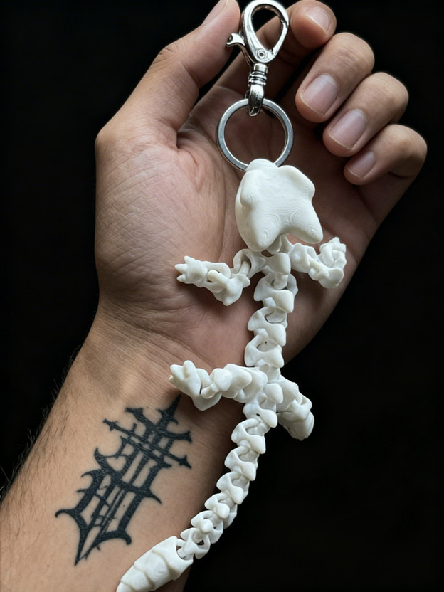 Makers3d Dragon Skeleton Keychain Key Chain