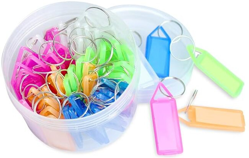 ORIOLEFLOWRA ORIOLEFLOWRA key tags with chain 50 pcs Key Chain - Flipkart Deal