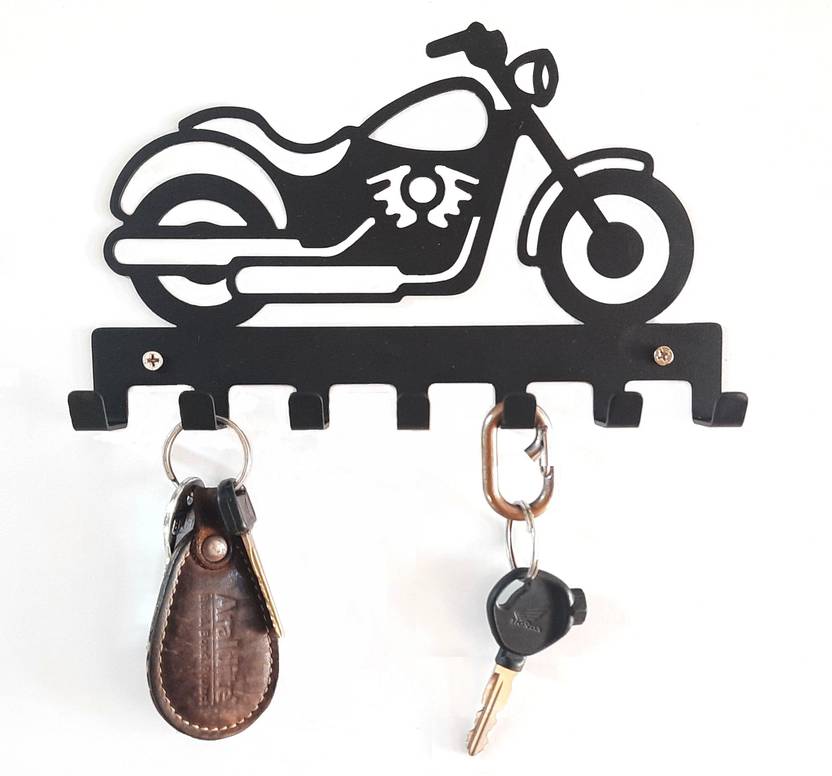 Craftbin Metal Bike Key Holder for Wall/Key stand for Office/ Home key stand Stainless Steel Key