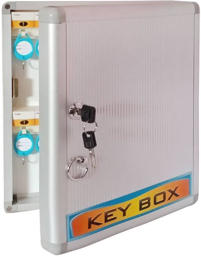 Goodwill Tech 32 Key Lock Box Wall Mount Steel Safe Key Storage