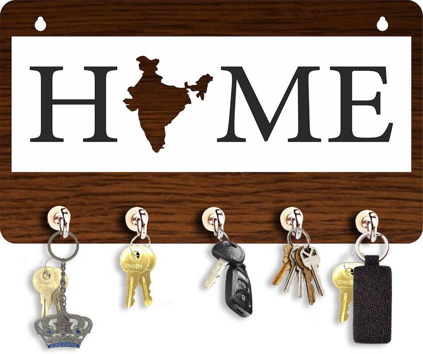 Phirki Studio Stylish Home Design Wooden Key Hanger Wall Decor , Wood
