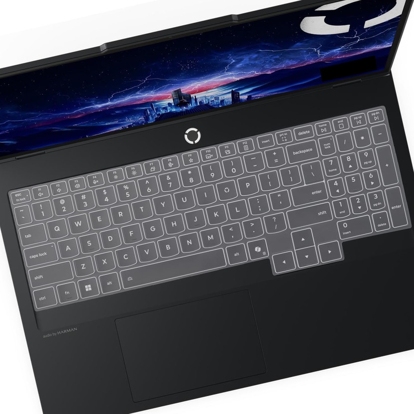 RAYA Silicone Keyboard Cover for 2025 Lenvo Legion Pro 5 & Legion Pro 7 and Lenovo LOQ 14th Gen Gaming Laptops Keyboard Skin(Transparent)