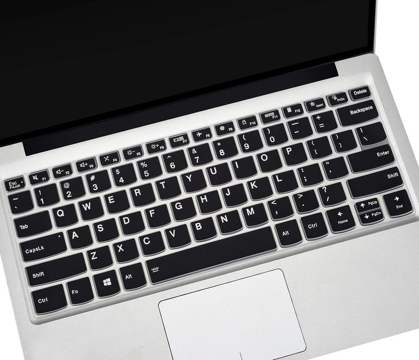 JayamOnline Silicone Keyboard Cover for Lenovo ideapad Slim3 & Slim5 14inch Laptops Lenovo IdeaPad Flex 5 & Yoga 7/7i Yoga Slim { 6i/ 7i Pro/ 7i Pro X } Laptops Keyboard Skin(Solid Black)