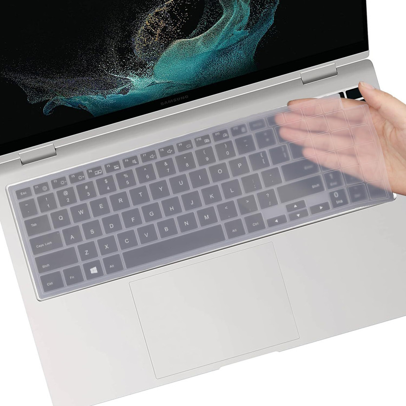 RAYA Keyboard Cover for Sasung Galaxy Book 4 / Galaxy Book 3 Pro 360 16 inch Samsung Galaxy Book 4/3 Pro & Galaxy Book 4/3 Ultra 15.6inch Keyboard Skin(Transparent)