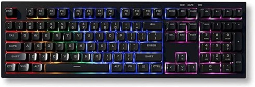 Azoth 108 Keys Gaming Membrane Keyboard, RGB Backlit, Trimode 2.4G Wireless Bluetooth Wired USB Tenkeyless Gaming Keyboard Compatible with Desktop, Laptop, Mac, Tablet(2000mAh Battery, Double Injection Keycaps, For PC Mac Laptop Desktop)