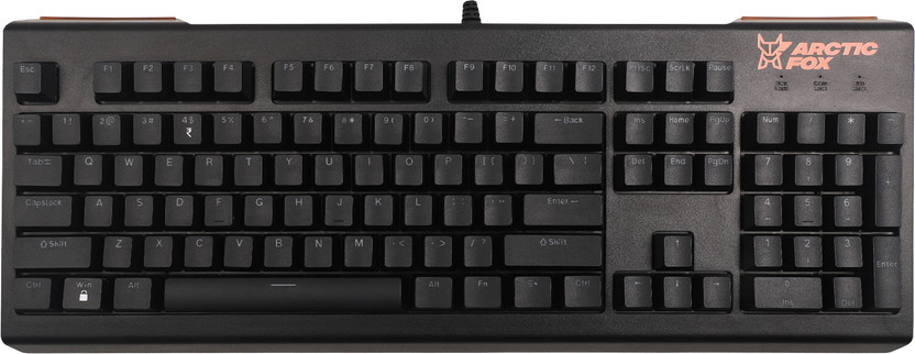 Arctic Fox X19 RGB, Anti-ghosting, Backlit, Mechanical Wired USB Standard Gaming Keyboard Compatible with Desktop, Laptop, Mac(Black)