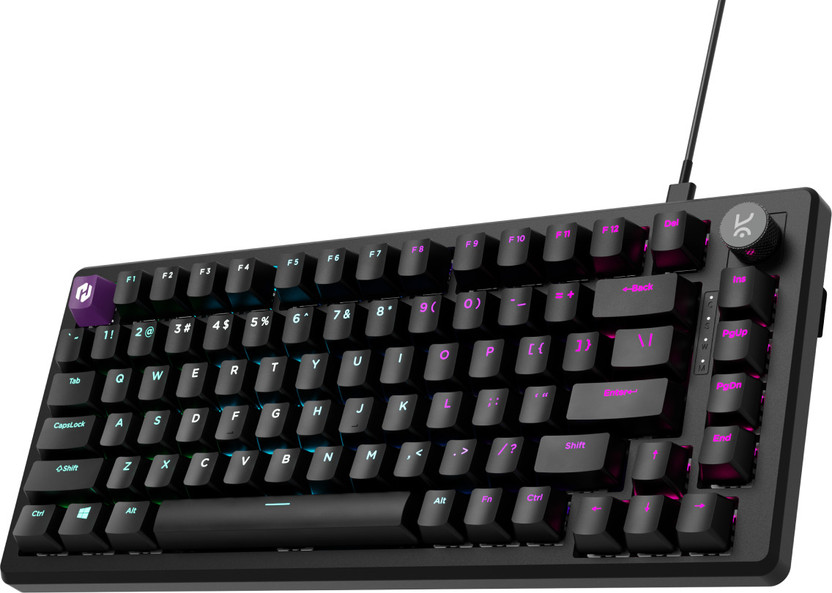 Kreo Hive 75 HE Hall Effect Mechanical Gaming Keyboard Magnetic Switch Wired USB Tenkeyless Gaming Keyboard Compatible with Desktop, Laptop(Black)