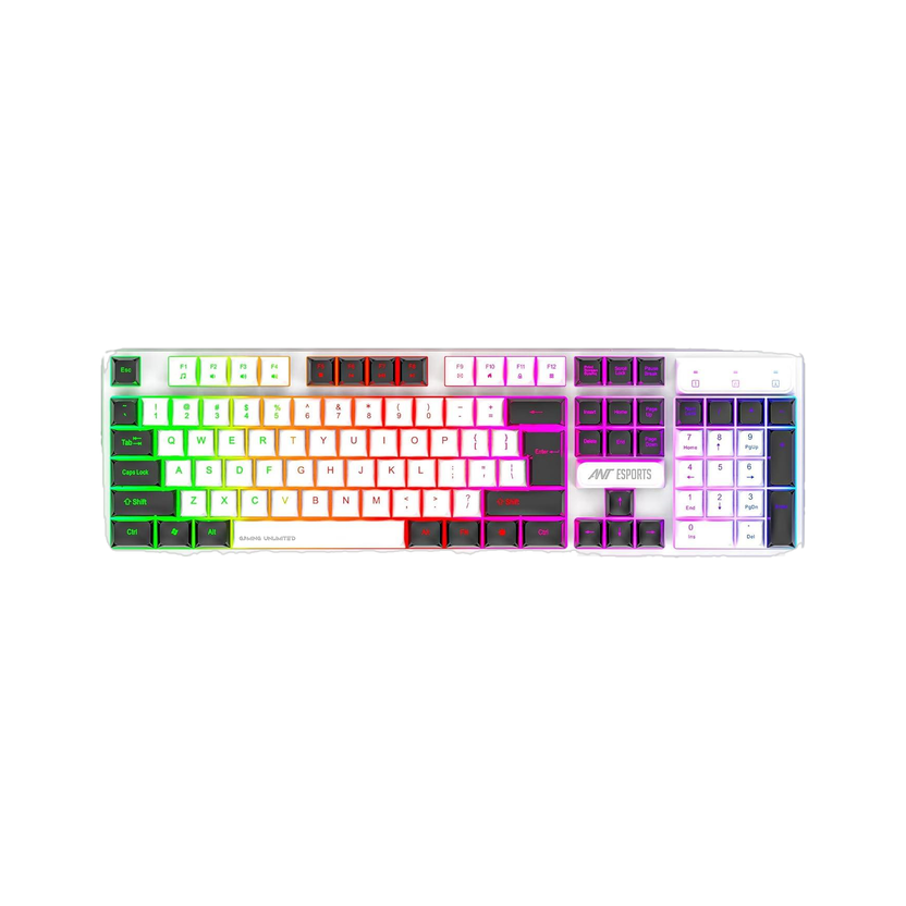 Ant Esports MK1700 Membrane USB-A Connection, Quiet Keystrokes, 12 Multimedia Function Keys Wired USB Standard Gaming Keyboard Compatible with Desktop, Laptop, Mac with gaming mode ,multimedia_keys,Ant Esports MK 1700 Wired Membrane Gaming Keyboard –with Backlit RGB LED, USB-A Connection, Quiet Keys