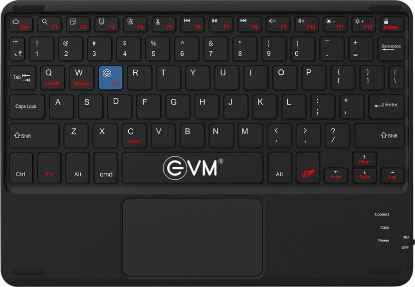 EVM EVM EnAir Rechargeable Wireless Keyboard Wireless Standard Laptop Keyboard Compatible with Desktop, Laptop, Mac(Black) - Flipkart Deal