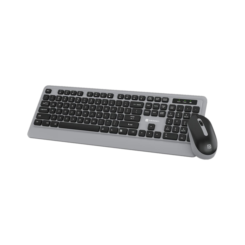 Portronics POR-1569 Wireless, Bluetooth Standard Laptop Keyboard Compatible with Desktop, iPad, Laptop, Mac, Tablet(Grey)