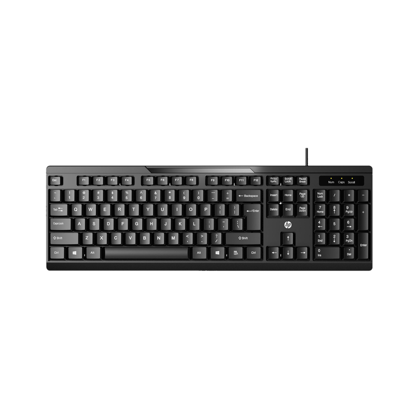 HP K120/ AB3C9AA Wired USB Standard Laptop Keyboard Compatible with Desktop, Laptop, Mac with Plug & Play USB Interface(Black)