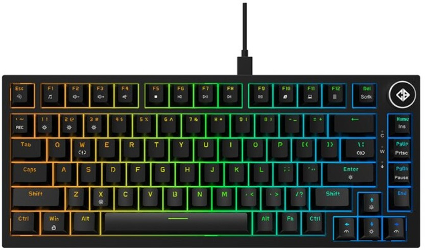 Cosmic Byte CB-GK-43 Phantom Wired USB Tenkeyless Gaming Keyboard Compatible with Desktop(Black)