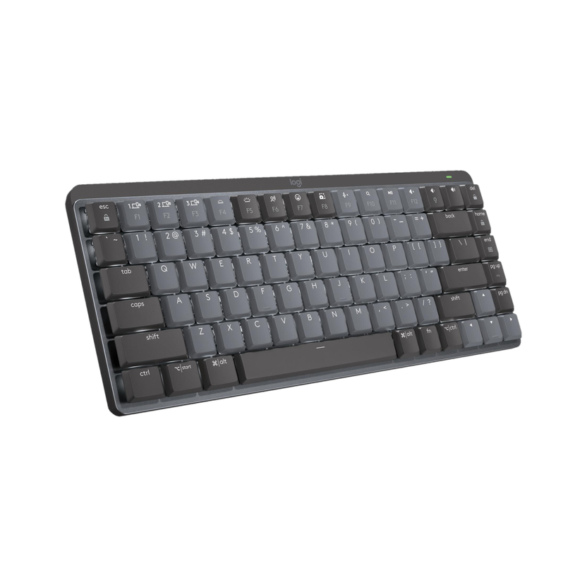 Logitech MX Keys Mini Mechanical Wireless Standard Laptop Keyboard Compatible with Desktop, Laptop, Mac, iPad, Tablet Easy to Use,Plug and Play,Quick, Comfy Durable body(Black, Grey)