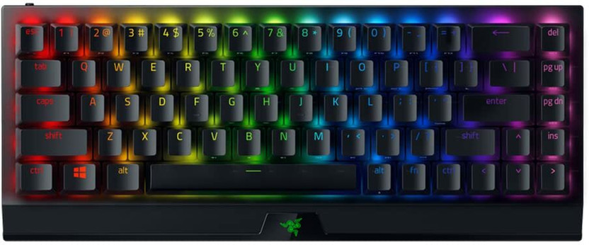 Razer BlackWidow V3 Mini HyperSpeed - 65% Wireless Mechanical (Yellow Switch) RZ03-03890100-R3M1 Wireless Standard Gaming Keyboard Compatible with Desktop, Laptop, Mac(Black)