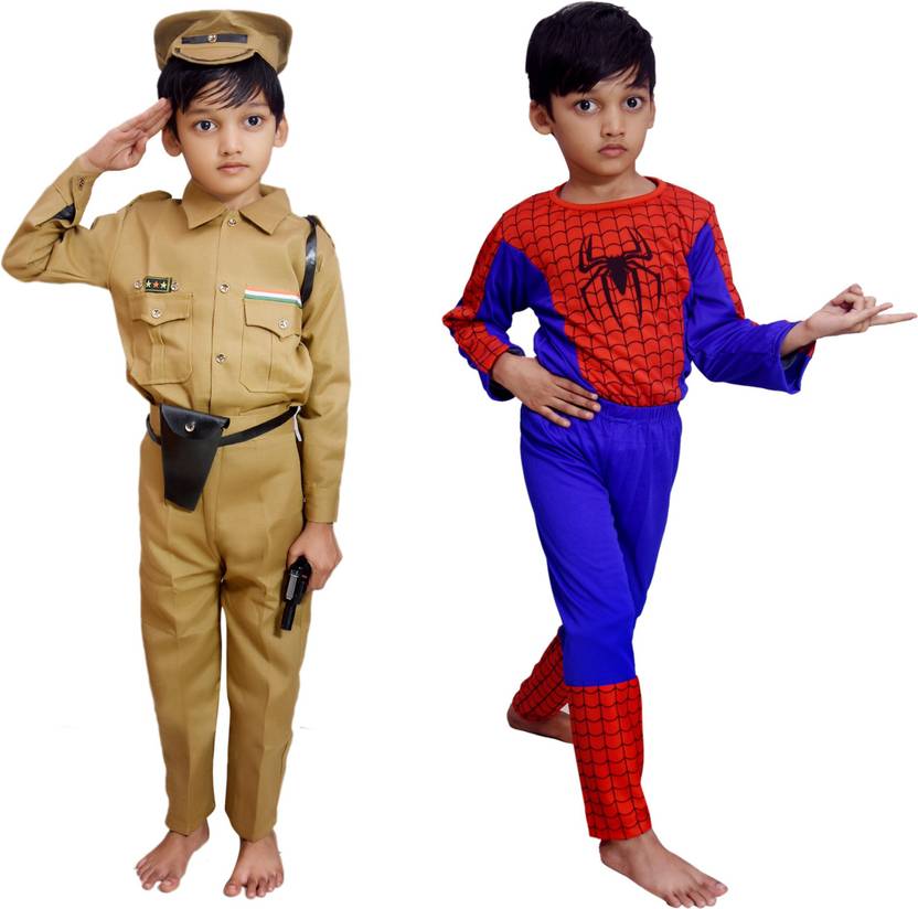 Kiddie Creation Fancy Police And Spiderman Dress Kids Costume Wear