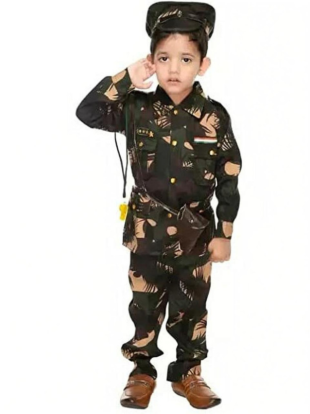 Gautam clotheses Army Police BSF dress for Kids Costume Wear