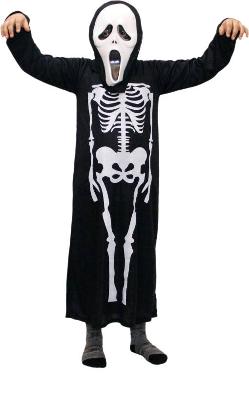 KAKU FANCY DRESSES Skeleton Costume For Boys & Girls/Skeleton Dress ...