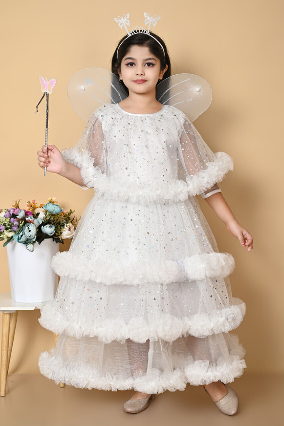 GAFFAR STORES Fairy Dress Kids Costume Wear