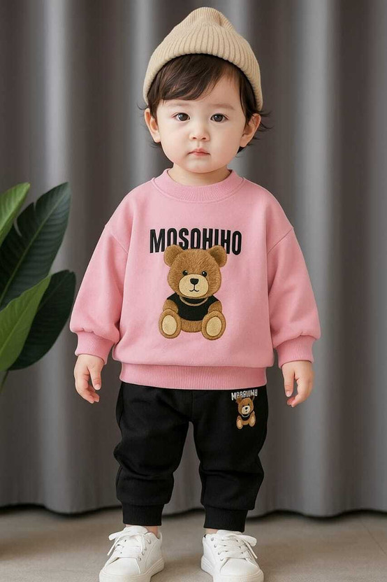 Online Online Loot Store Baby Boys & Baby Girls Casual Sweatshirt Trouser(pink) - Flipkart Deal